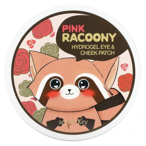 Secret Key, 핑크 라쿠니 하이드로 젤 아이 & 치크 패치, 패치 60매, 90g(3.17oz)