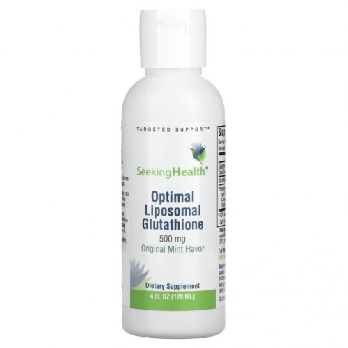 Seeking Health, 옵티멀 리포소말 글루타치온, 오리지널 민트, 500mg, 120ml(4fl oz)