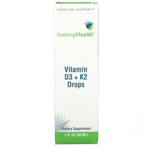 Seeking Health, Vitamin D3 + K2 Drops, 1 fl oz (30 ml)