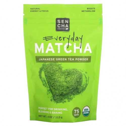 Sencha Naturals, 에브리데이 말차, 일본산 녹차 분말, 113g(4oz)