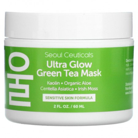 SeoulCeuticals, 울트라 글로우 그린티 뷰티 마스크, 60ml(2fl oz)