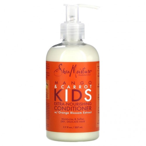 SheaMoisture, 어린이용, 엑스트라 너리싱 컨디셔너, 건조하고 가는 모발, 망고 및 캐롯, 227ml(7.7fl oz)
