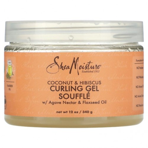 SheaMoisture, 컬링 젤 수플레, 코코넛 및 히비스커스 함유, 340g(12oz)