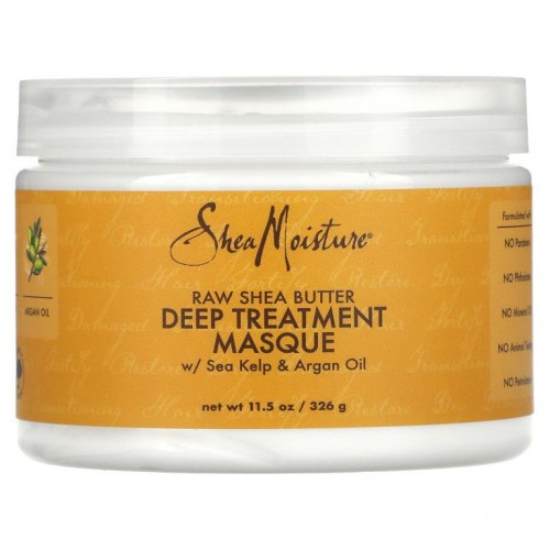 SheaMoisture, 딥 트리트먼트 마스크, 무가공 시어버터, 340g(12oz)