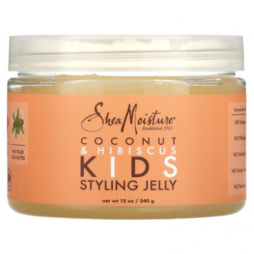 SheaMoisture, 키즈 스타일링 젤리, 코코넛 및 히비스커스, 340g(12oz)