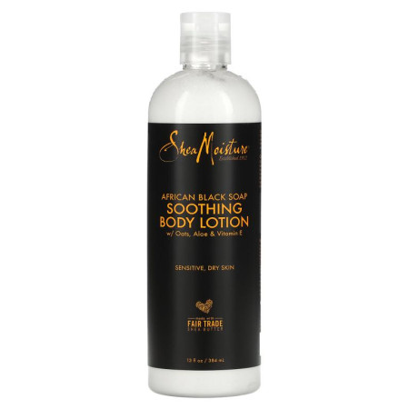 SheaMoisture, 아프리칸 블랙 비누, 수딩 바디 로션, 369g (13oz)