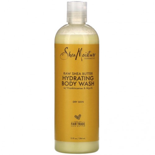 SheaMoisture, 무가공 시어버터, 하이드레이팅 바디 워시, 384ml(13fl oz)