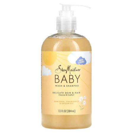 SheaMoisture, 베이비 워시 & 샴푸, 유향 & 몰약 함유, 384ml(13fl oz)