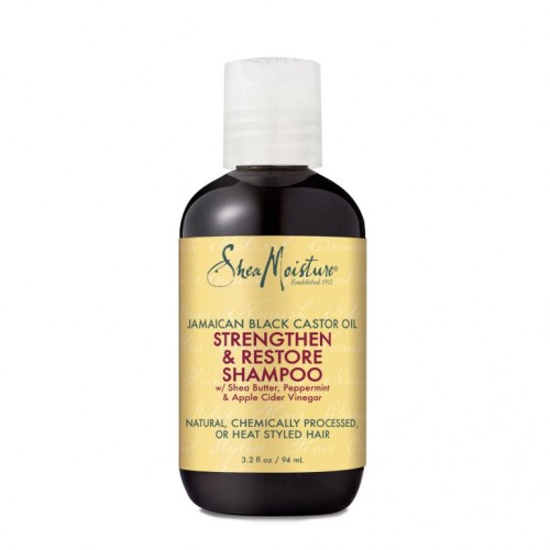 SheaMoisture, 자메이카산 블랙 캐스터오일, 강화 및 회복 샴푸, 94ml(3.2fl oz)