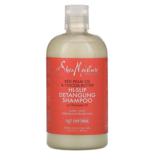 SheaMoisture, 하이-슬립 엉킴 방지 샴푸, 레드 팜 오일 & 코코아 버터, 399 ml (13.5 fl oz)