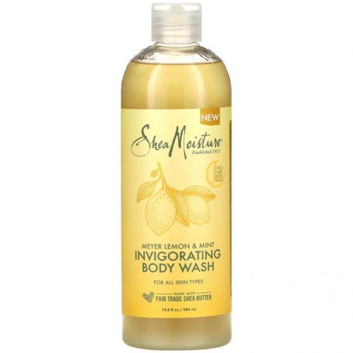 SheaMoisture, 인비고레이팅 바디 워시, 마이어 레몬 및 민트 향, 586ml(19.8fl oz)
