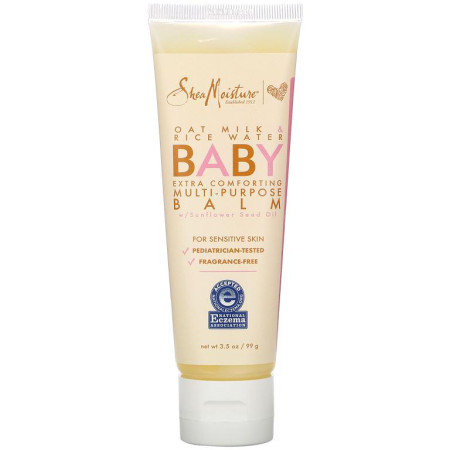 SheaMoisture, 베이비 다목적 밤, 오트 밀크 & 라이스 워터, 99g (3.5 oz)