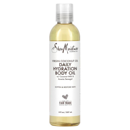 SheaMoisture, 100% 버진 코코넛 오일, 데일리 하이드레이션 바디 오일, 8 fl oz (237 ml)
