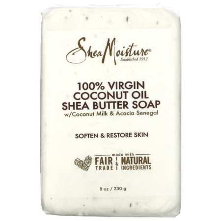 SheaMoisture, 100% 버진 코코넛오일 시어버터 비누, 230g(8oz)