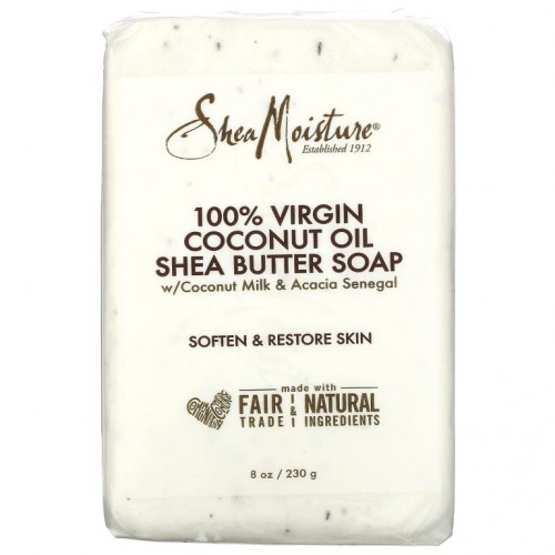 SheaMoisture, 100% 버진 코코넛오일 시어버터 비누, 230g(8oz)