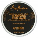 SheaMoisture, 정화 효과 머드 뷰티 마스크, 아프리카 블랙 비누, 170g(6oz)