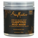 SheaMoisture, 정화 효과 머드 뷰티 마스크, 아프리카 블랙 비누, 170g(6oz)