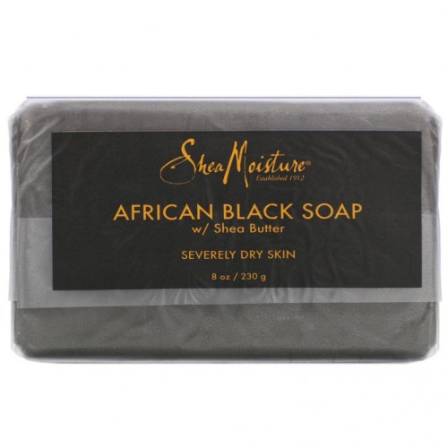 SheaMoisture, 시어버터 함유 아프리칸 블랙 고체 비누, 230g (8 oz)