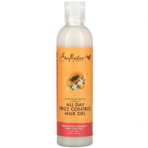 SheaMoisture, 올 데이 프리즈 컨트롤 밀크 젤, 엘더플라워 함유 파파야 & 네롤리, 237ml (8 fl oz)