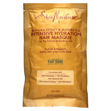 SheaMoisture, 마누카 허니 & 마푸라 오일 인텐시브 수분 트리트먼트 마스크, 59ml (2 fl oz)
