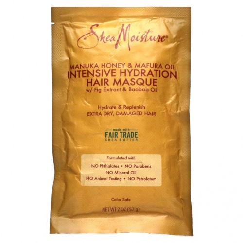 SheaMoisture, 마누카 허니 & 마푸라 오일 인텐시브 수분 트리트먼트 마스크, 59ml (2 fl oz)