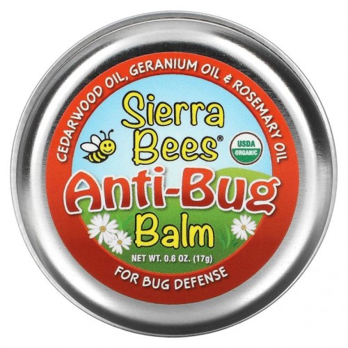 Sierra Bees, 안티버그 밤, 시더우드, 제라늄 & 로즈마리오일, 17g(0.6oz)