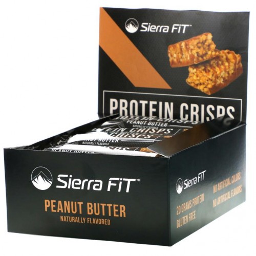 Sierra Fit, 프로틴 크리스프, 땅콩버터, 바 12개입, 각 56g(1.98oz)