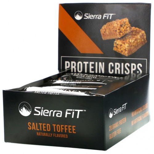 Sierra Fit, 프로틴 크리스프, 솔티드 토피, 12개입, 각 56g(1.98oz)
