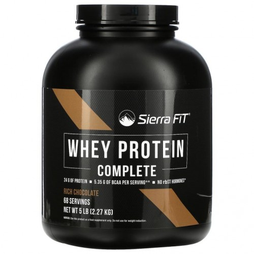 Sierra Fit, 유청 단백질 컴플리트, 리치 초콜릿, 2.27kg(5lbs)