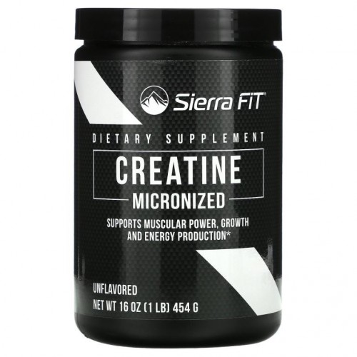 Sierra Fit, 미분화 크레아틴 분말, 무맛, 454g(16oz)