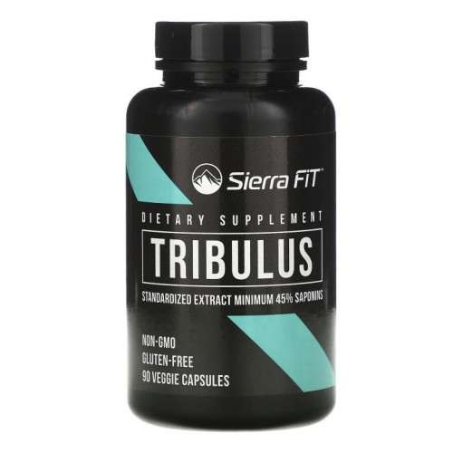 Sierra Fit, 트리뷸러스, 표준화 추출물, 500mg, 베지 캡슐 90정