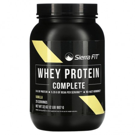 Sierra Fit, 유청 단백질 컴플리트, 바닐라, 907g(2lbs)