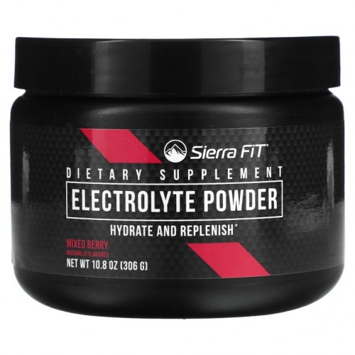 Sierra Fit, 전해질 분말, 0 칼로리, 믹스 베리, 291g (10.3oz)