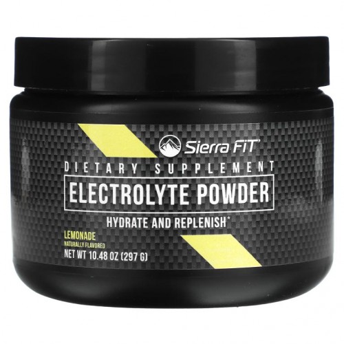 Sierra Fit, 전해질 분말, 0 칼로리, 레모네이드, 299g (10.5oz)