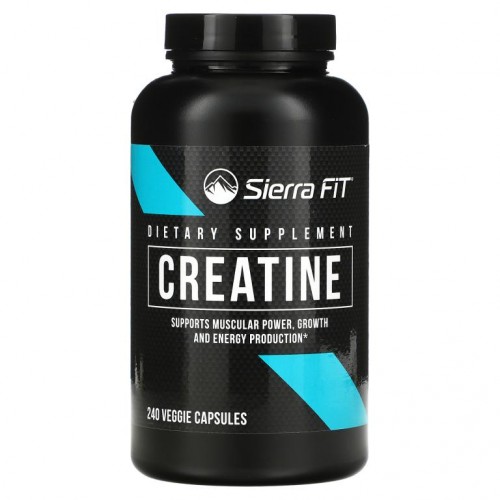 Sierra Fit, 크레아틴, 750mg, 베지 캡슐 240정
