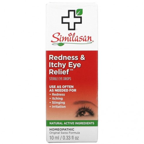 Similasan, 안구 충혈과 가려움 진정, 0.33 액량 온스 (10ml)