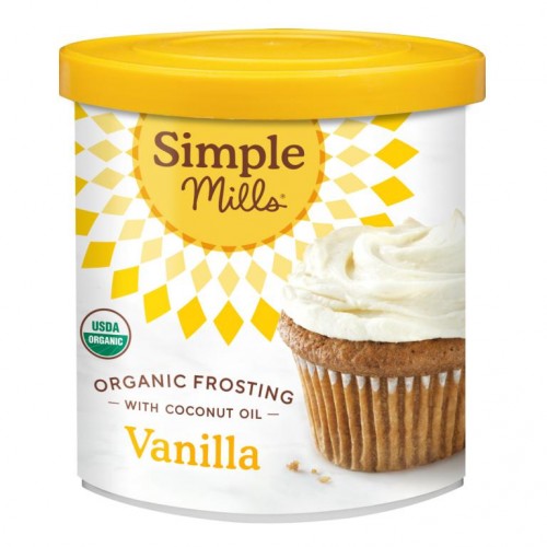 Simple Mills, 유기농 코코넛오일 함유 프로스팅, 바닐라, 283g(10oz)