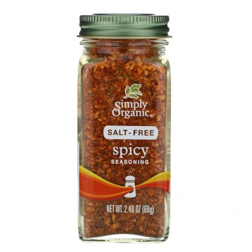 Simply Organic, 스파이시 시즈닝, 무염, 69g(2.40oz)