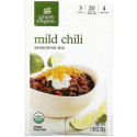 Simply Organic, 마일드 칠리 시즈닝 믹스, 12개입, 28g (1.00 oz)