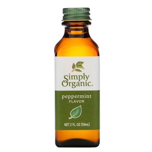 Simply Organic, 페퍼민트 맛, 2 fl oz (59 ml)