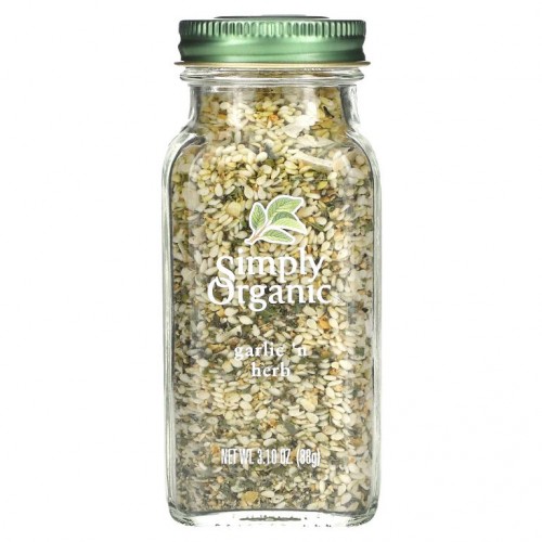 Simply Organic, 갈릭 '앤 허브, 3.10 온즈 (88 g)