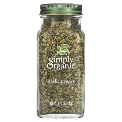 Simply Organic, 갈릭 페퍼, 3.73 온스 (106 g)