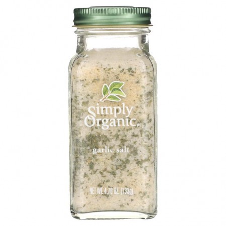 Simply Organic, 마늘 소금, 4.70 oz (133 g)