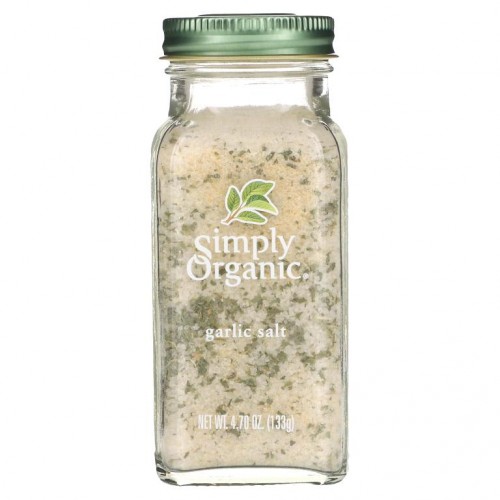 Simply Organic, 마늘 소금, 4.70 oz (133 g)