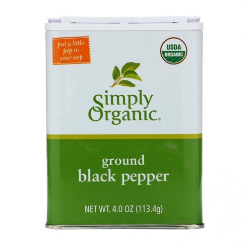 Simply Organic, 후추 가루, 4 oz(113.4 g)