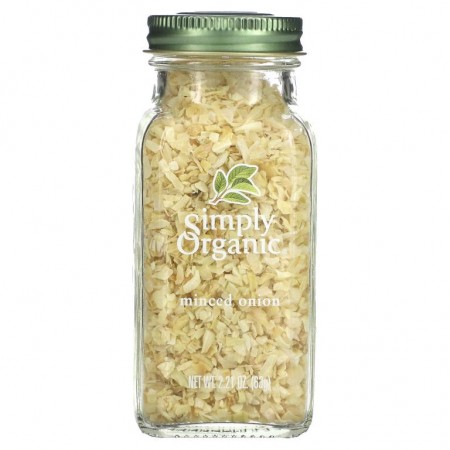 Simply Organic, 잘게 썬 양파, 63g(2.21oz)