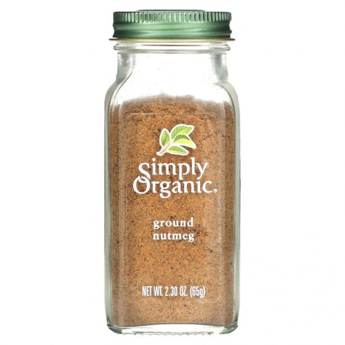 Simply Organic, 빻은 넛맥, 65 g(2.30 oz)