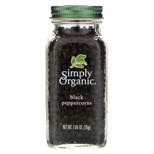 Simply Organic, 블랙 통후추, 75g(2.65oz)
