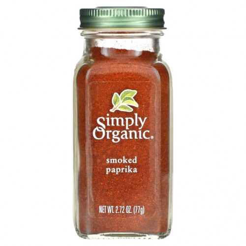 Simply Organic, 유기농 훈제 파프리카 분말, 77g (2.72oz)