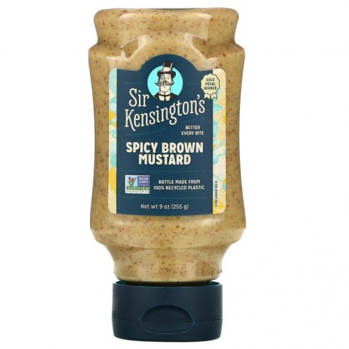 Sir Kensington's, 스파이시 브라운 머스타드, 255g(9oz)